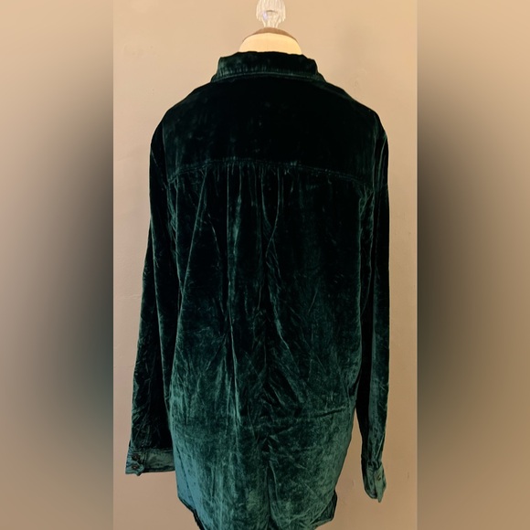 The Hadley Relaxed Buttondown Shirt by Pilcro: Velvet Edition size XL - Picture 3 of 6